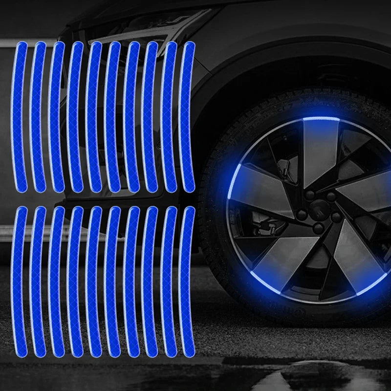 Car Wheel Glowing Stripes
