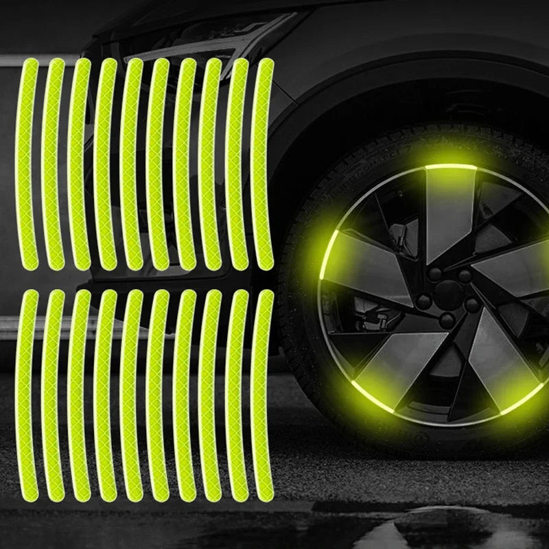 Car Wheel Glowing Stripes