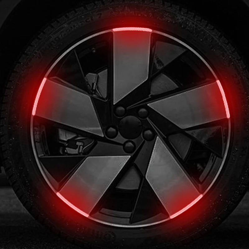 Car Wheel Glowing Stripes