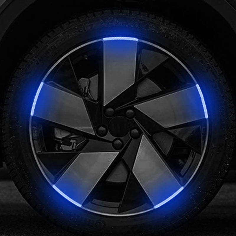 Car Wheel Glowing Stripes