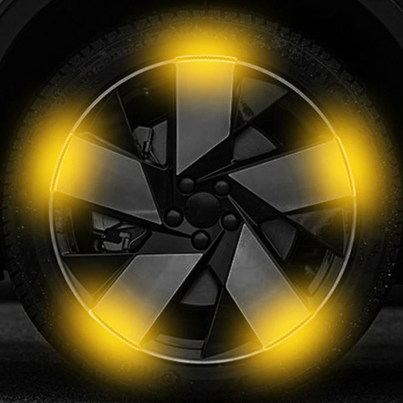 Car Wheel Glowing Stripes