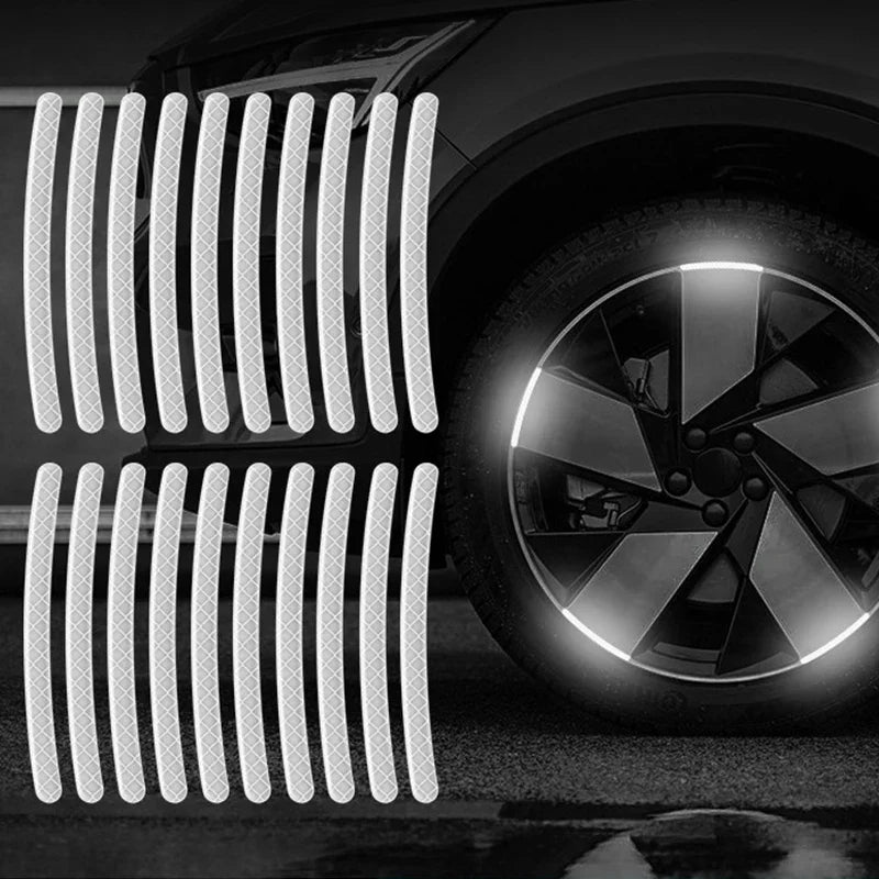 Car Wheel Glowing Stripes