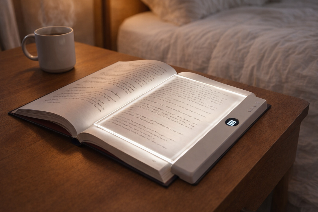 best book lights for reading in bed on nightstand with tea