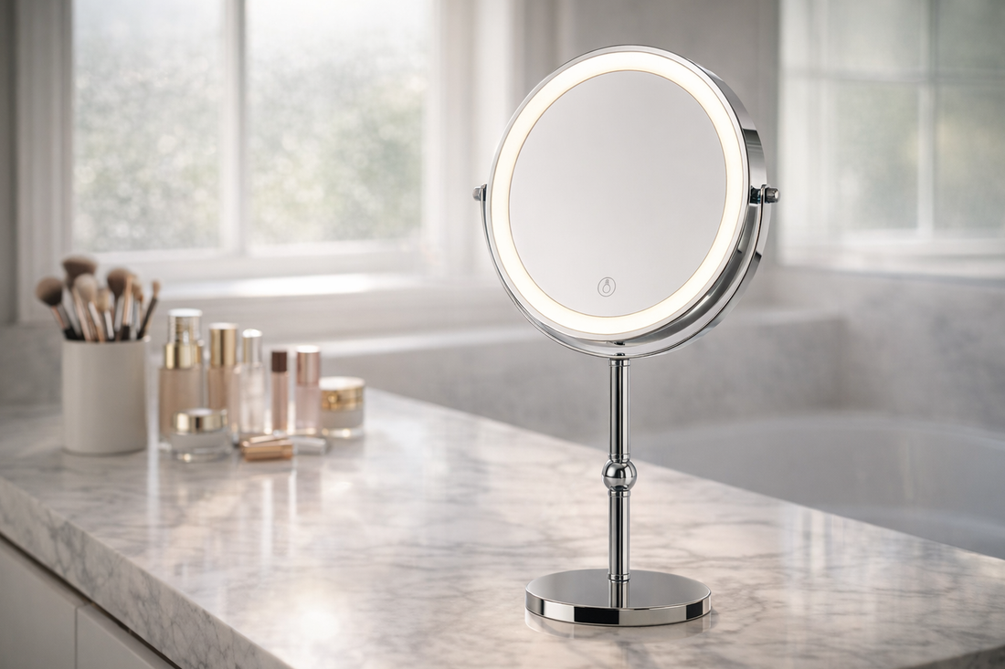 best lighting for makeup mirror on bathroom vanity