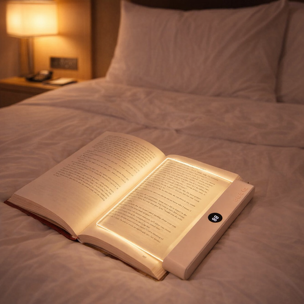 portable book light for reading in bed hotel room