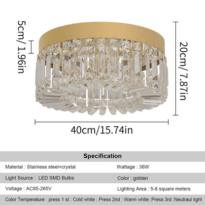 crystal lamp gold 40cm variant dimensions and specifications