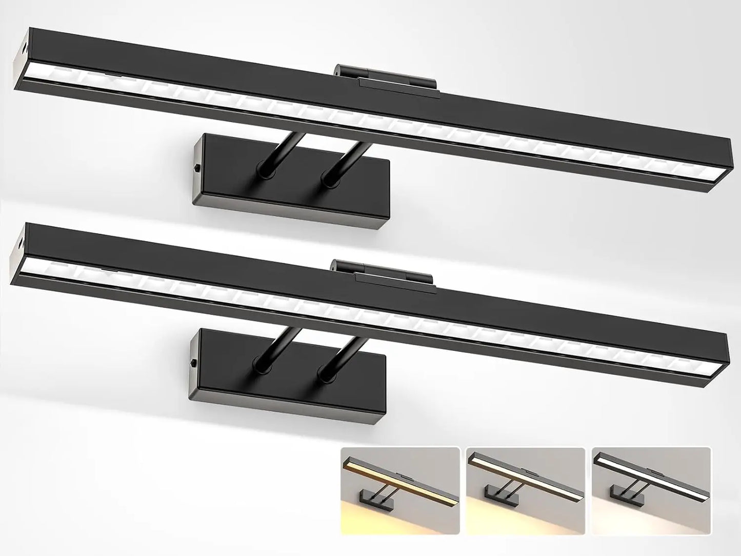wireless picture light 2-pack in black finish