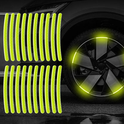 Car Wheel Glowing Stripes