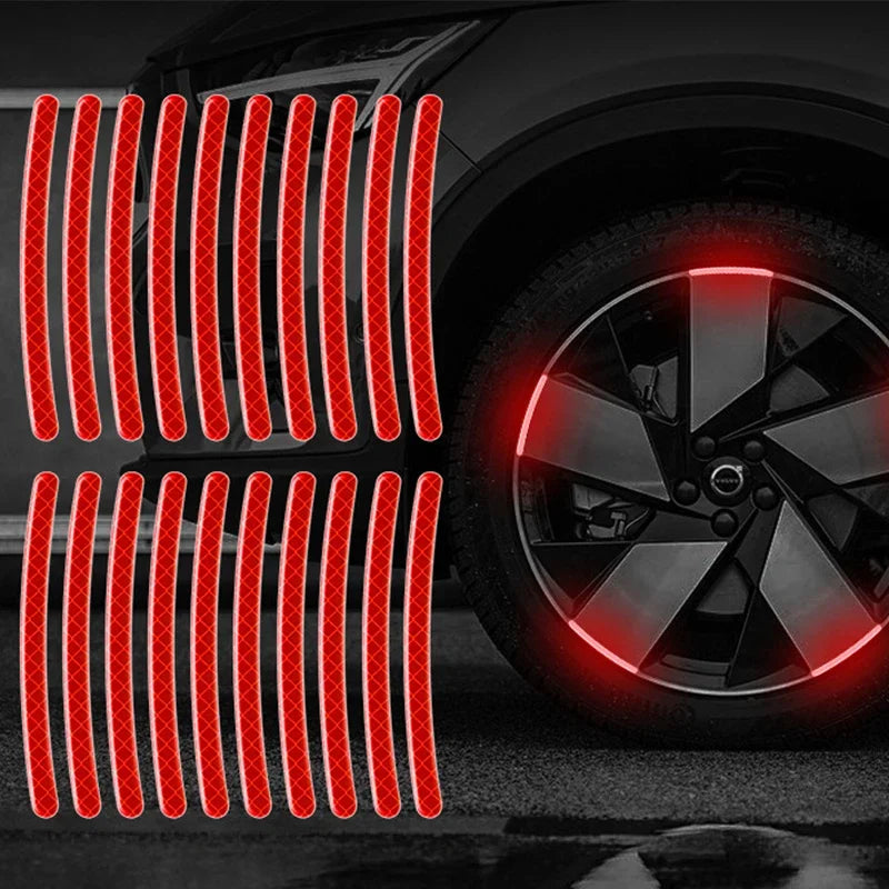 Car Wheel Glowing Stripes