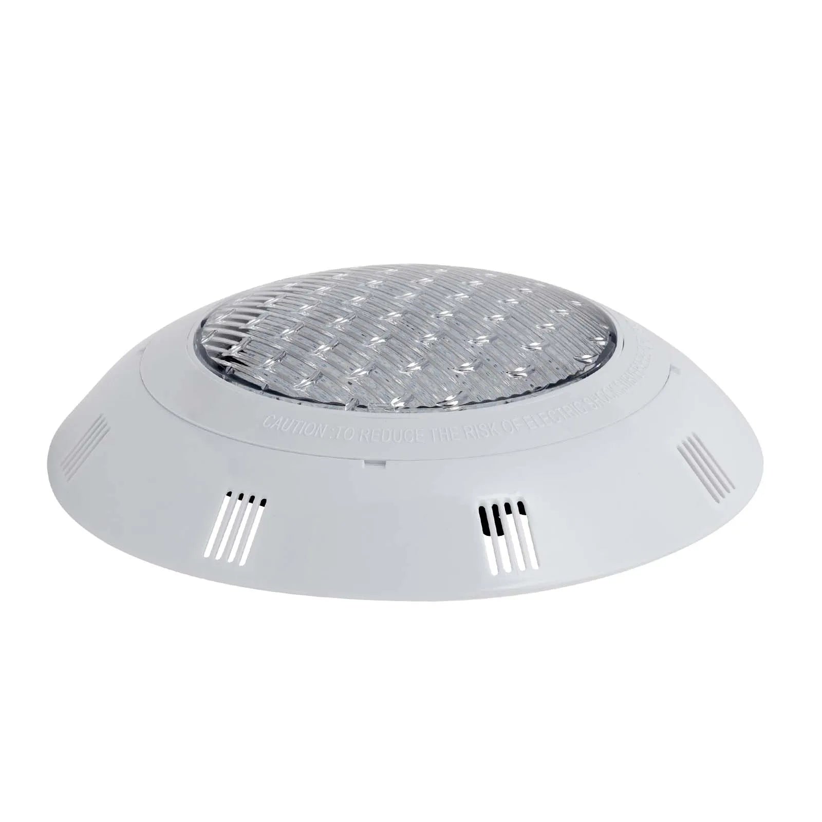 ip68 waterproof pool light side view on white background