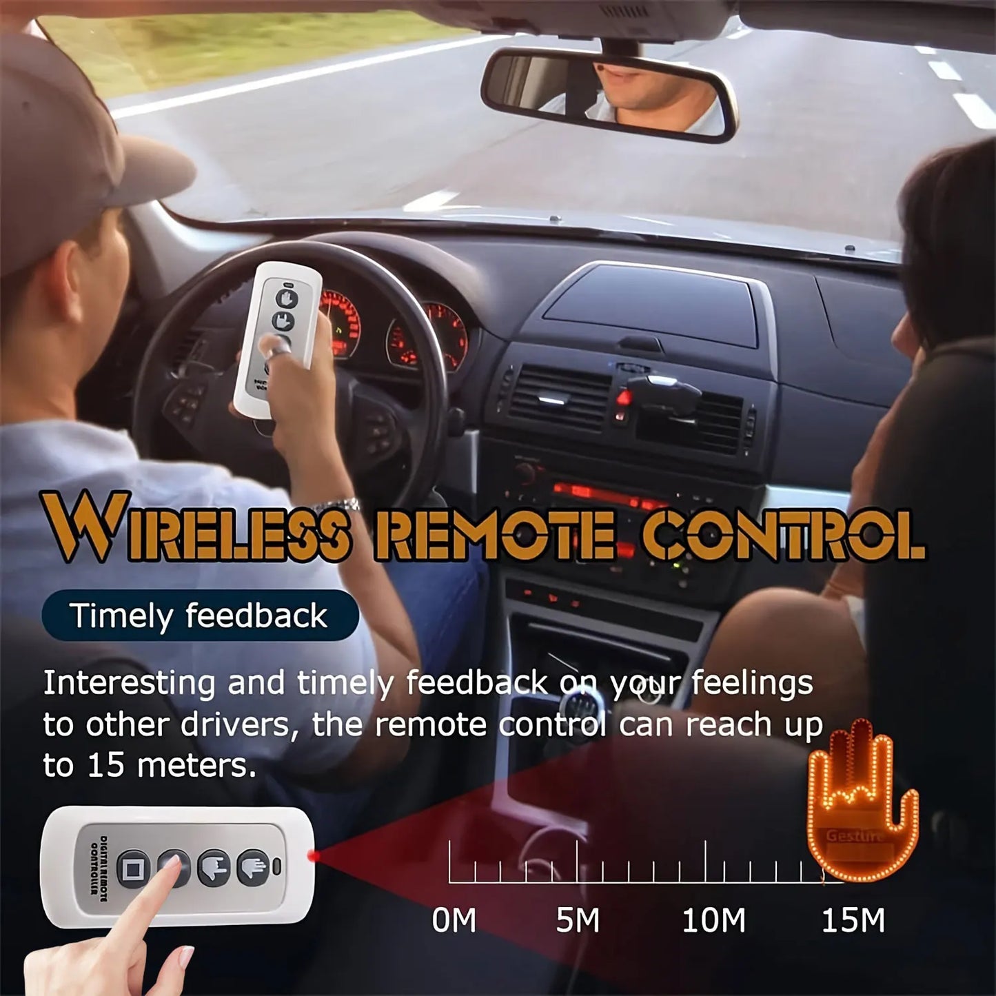 Hand Gesture LED Sign for Car