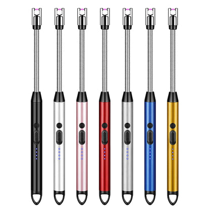 electric candle lighter 7 colors with plasma arc on white background