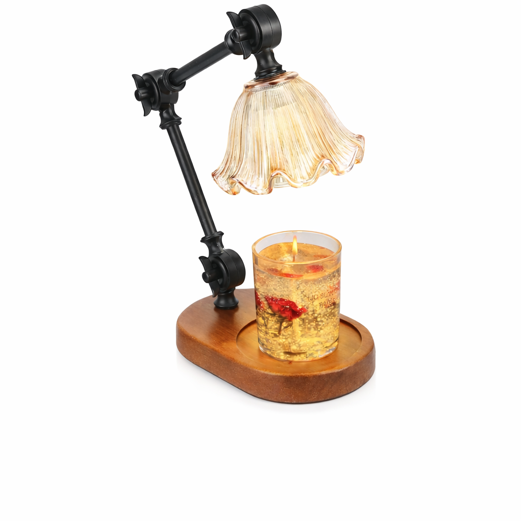 modern candle warmer lamp product photo on white background