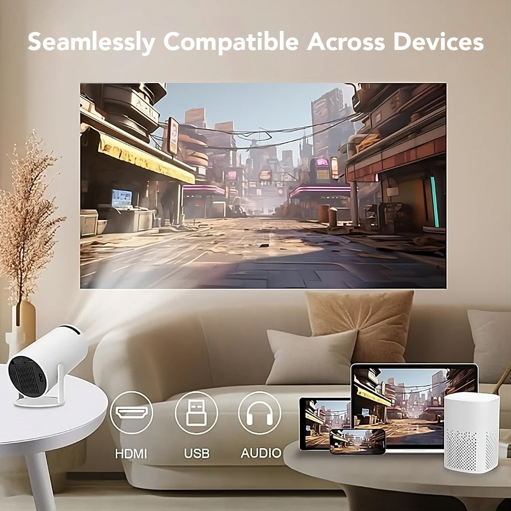 Ultra HD Projector with WiFi & Bluetooth