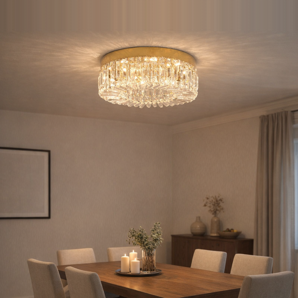 crystal ceiling lamp dining room shifted