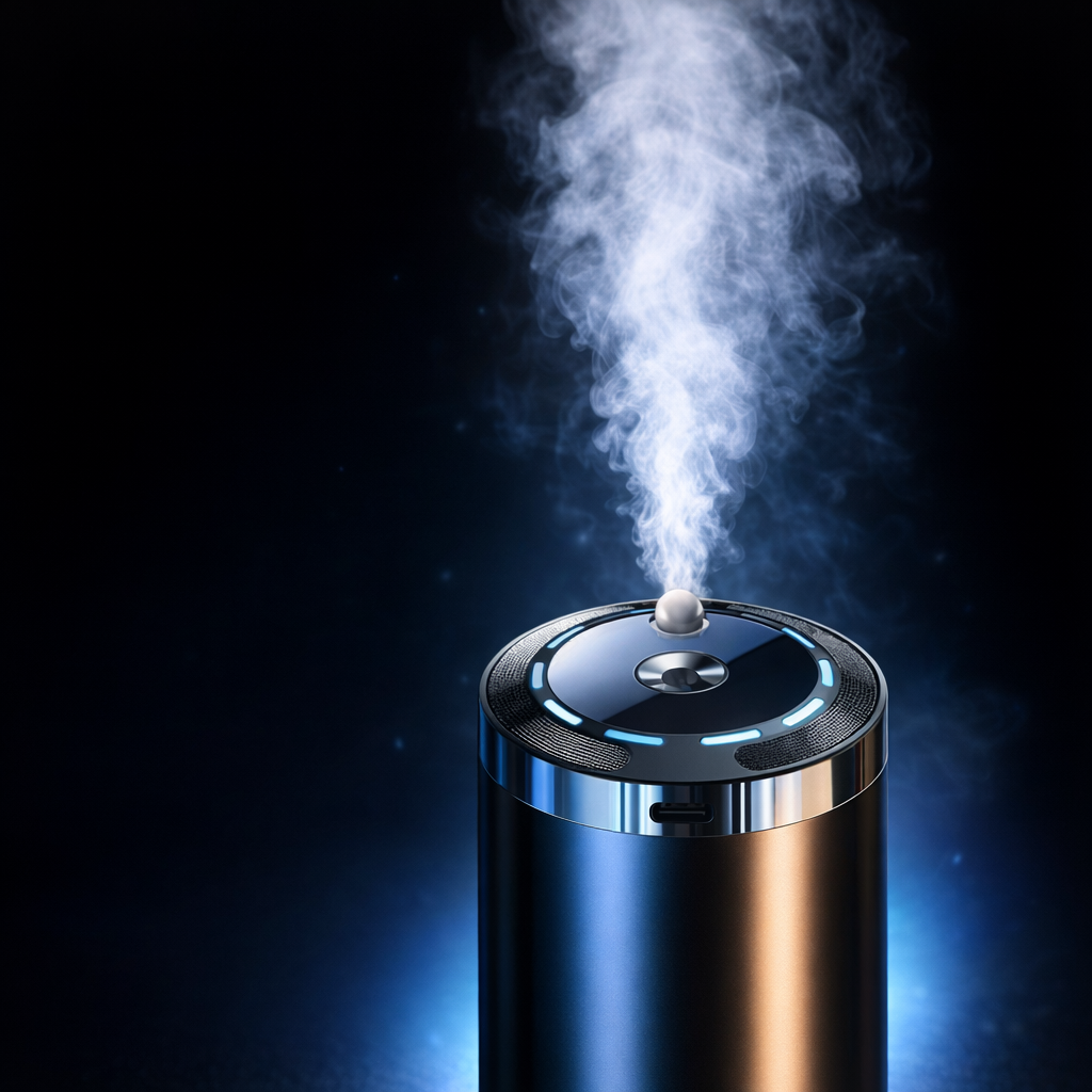 car scent diffuser ultrasonic nano mist closeup