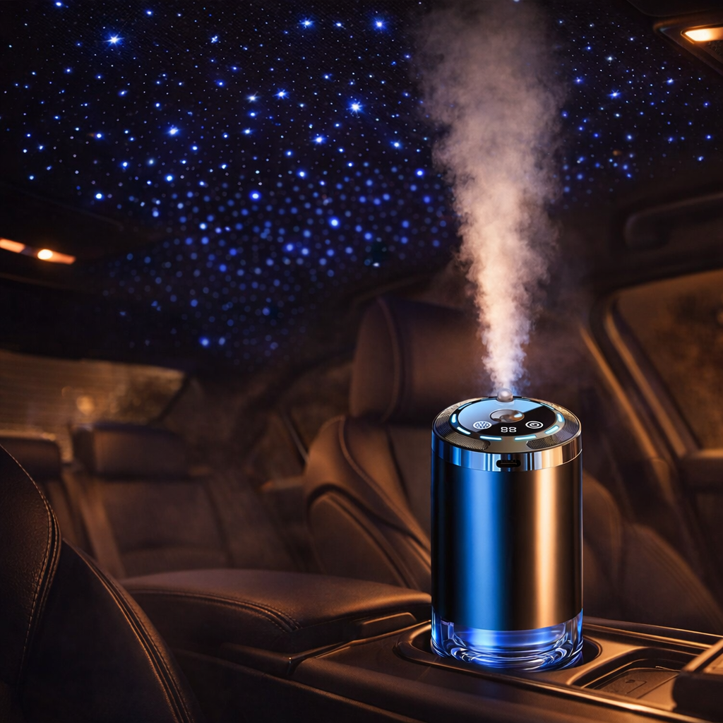 car diffuser starlight ceiling projection in car at night