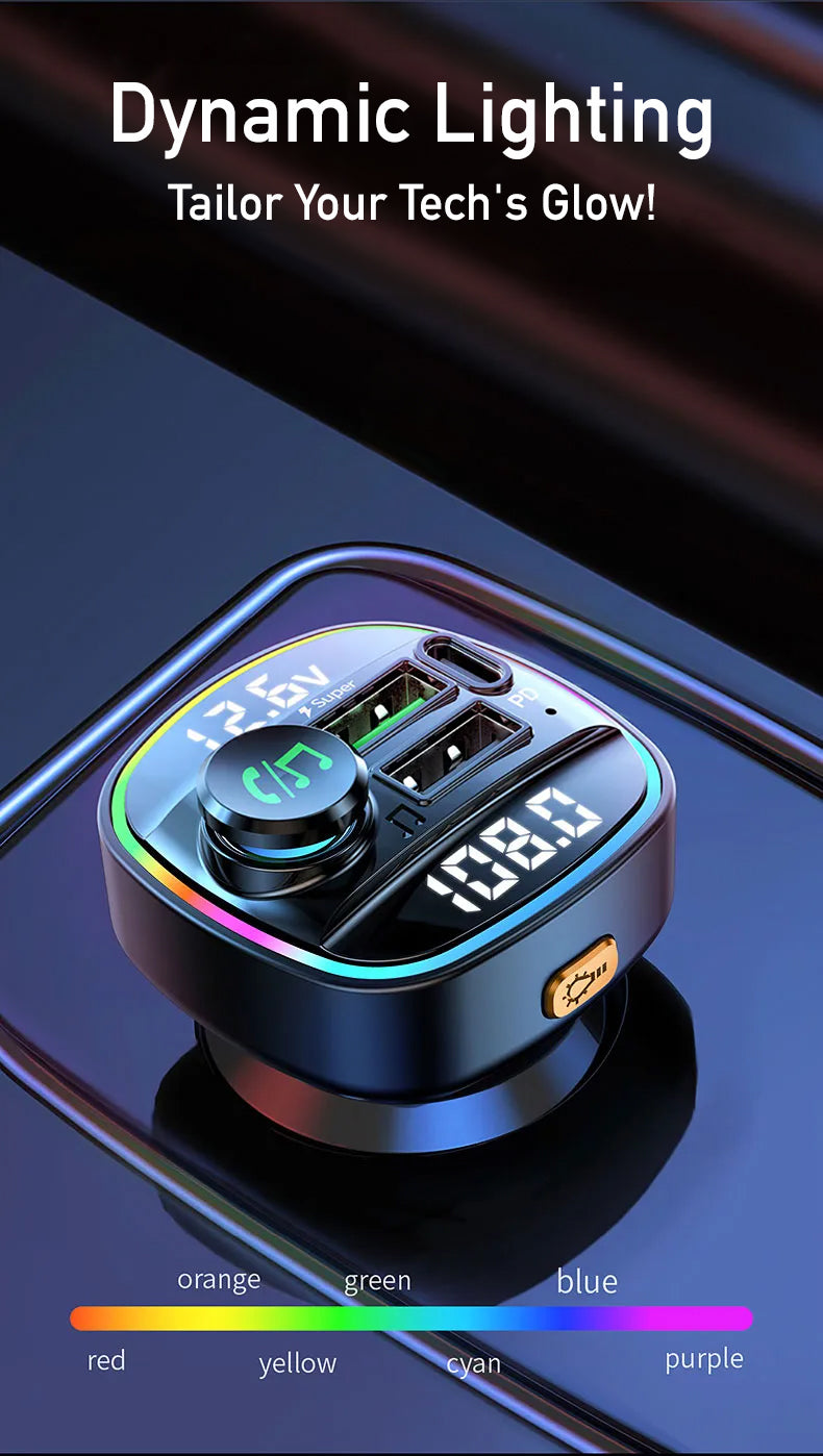 Bluetooth Car FM Transmitter & Charger