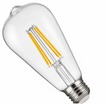 decorative globe light bulbs LED filament detail view