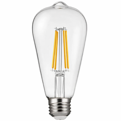 decorative filament bulbs LED ST19 on white background