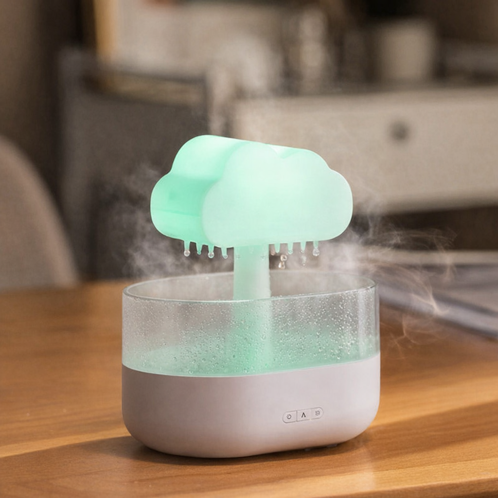 cloud humidifier with colorful LED night light