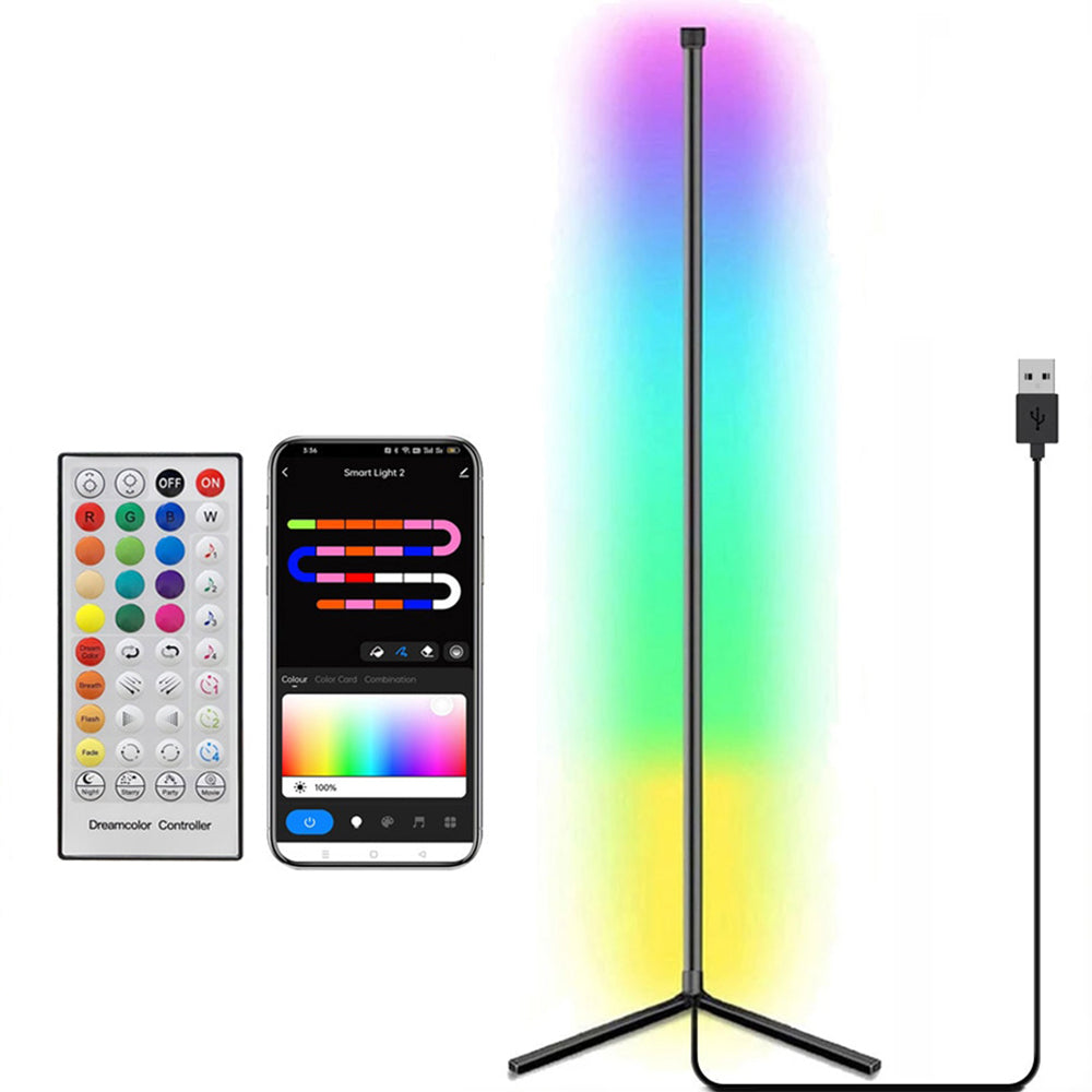 RGB Smart LED Corner Floor Lamp