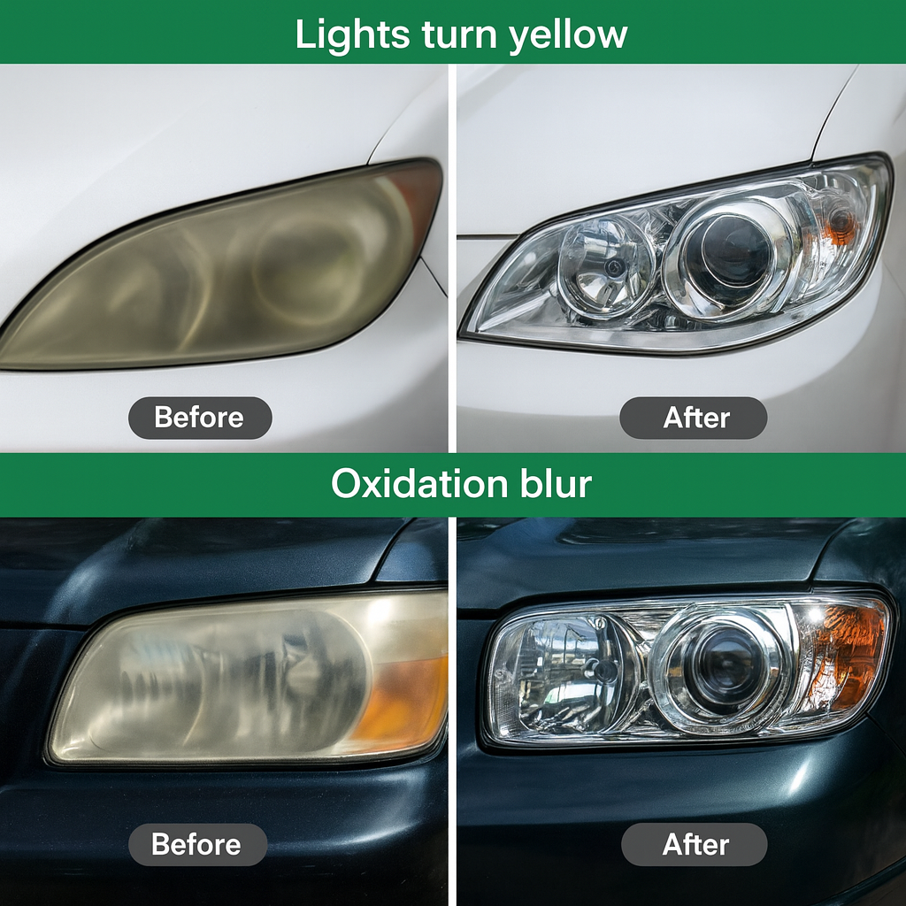 Car Headlight Restoration and Polishing Kit